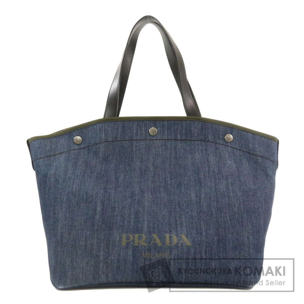 Prada Denim City Calf Bag blue denim